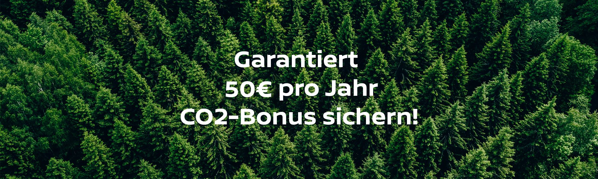 Jetzt CO2-Bonus beantragen und bis zu 50€ sichern